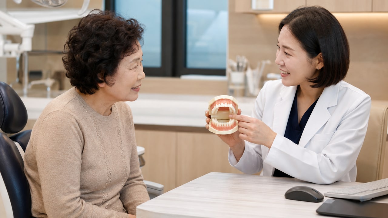 익산틀니 헐거움과 잇몸 통증, 식사 기록으로 조정 포인트 찾기